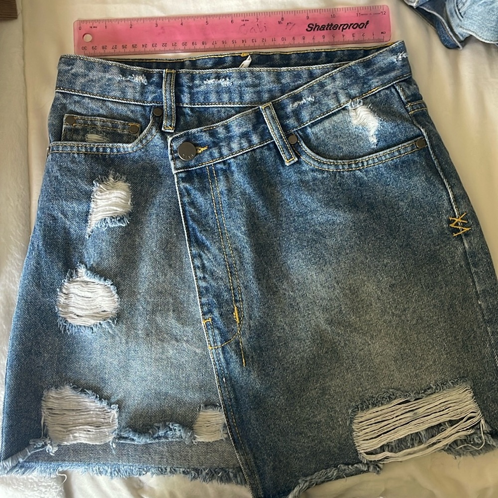 Elan denim skirt